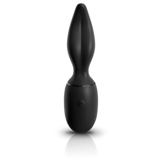 Pipedream Sir Richards Control Ultimate Silicone Rimmer - Black USB Rechargeable Anal Stimulator