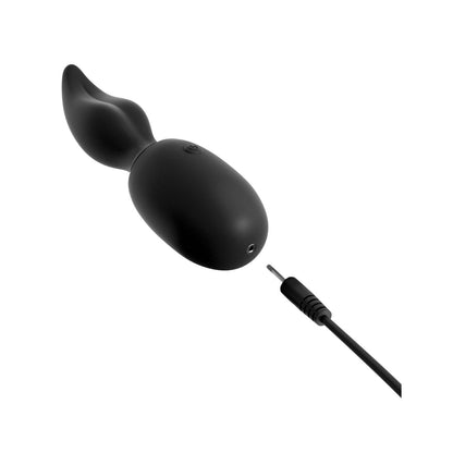 Control Ultimate Silicone Rimmer - Black USB Rechargeable Anal Stimulator