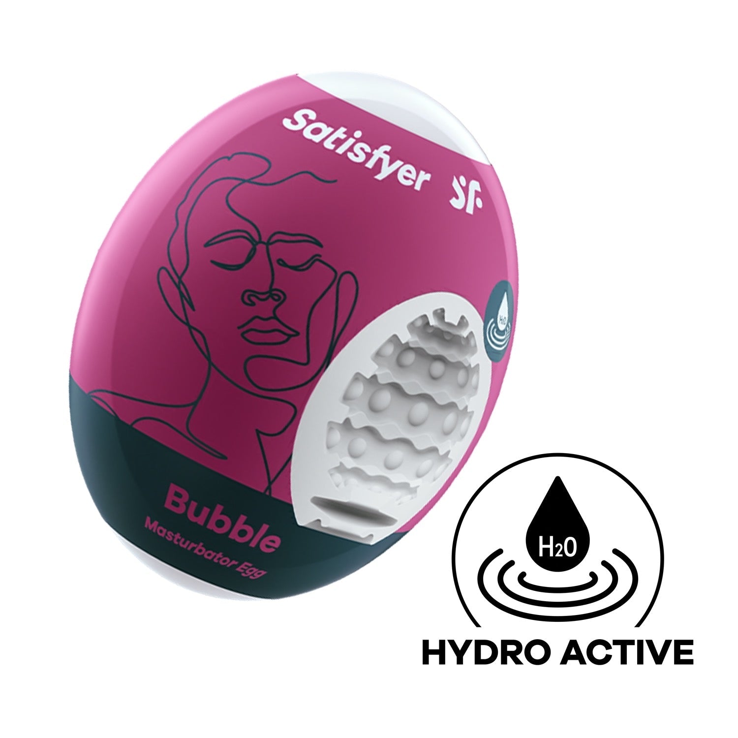 Satisfyer Masturbator Egg - Bubble - White by Satisfyer