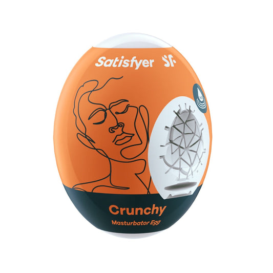 Satisfyer Satisfyer Masturbator Egg - Crunchy - White