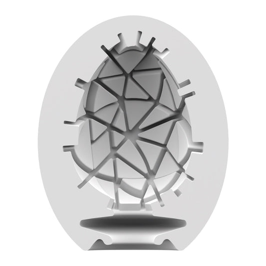 Satisfyer Satisfyer Masturbator Egg - Crunchy - White Satisfyer Satisfyer Masturbator Egg - Crunchy - White
