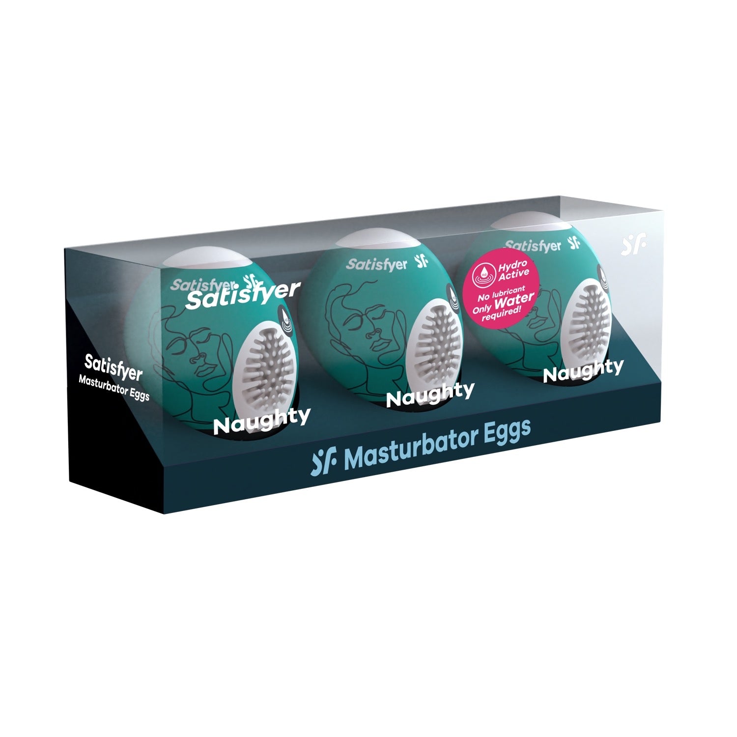 संतुष्ट करनेवाला हस्तमैथुन करने वाले अंडे - शरारती 3 पैक - सफेद by Satisfyer