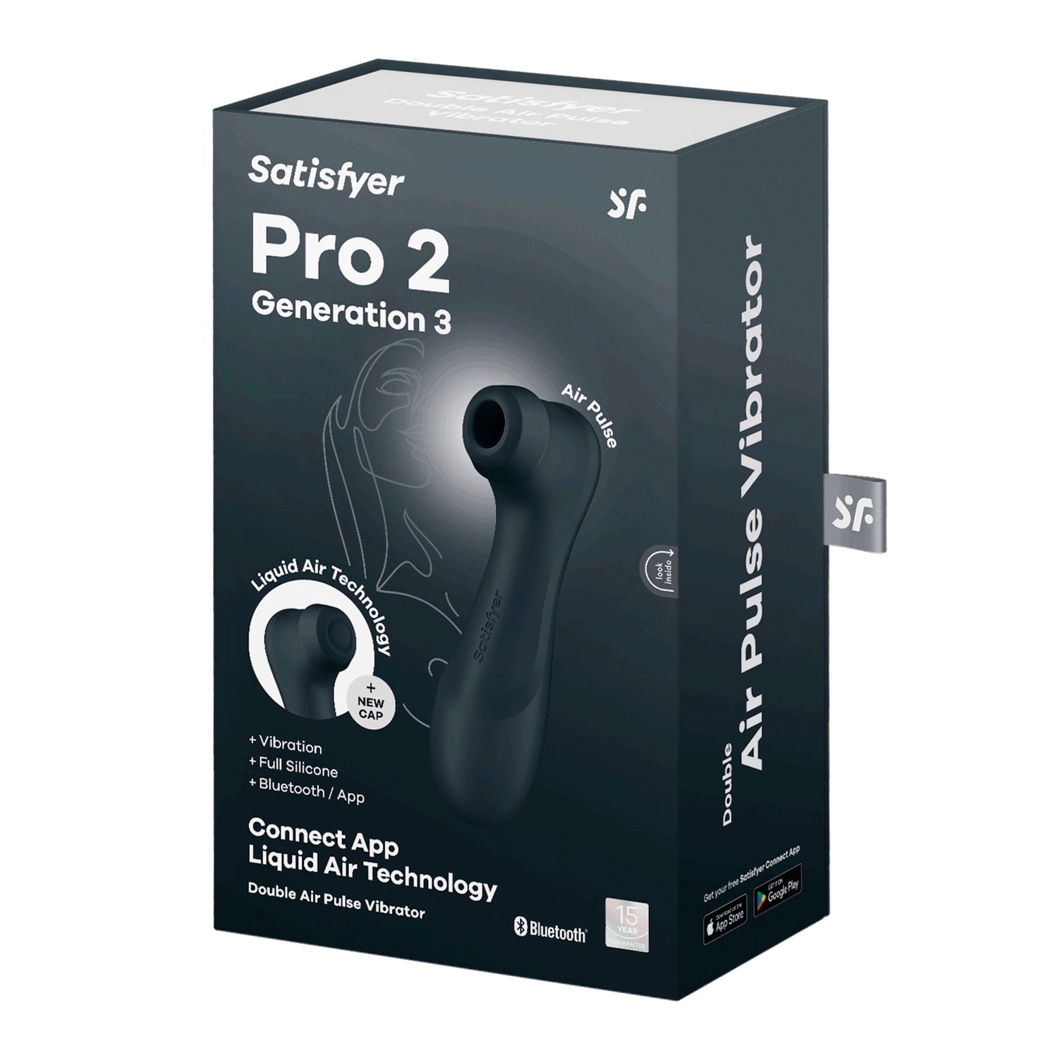 满意者 Pro 2 第 3 代带应用程序控制 - 黑色 by Satisfyer