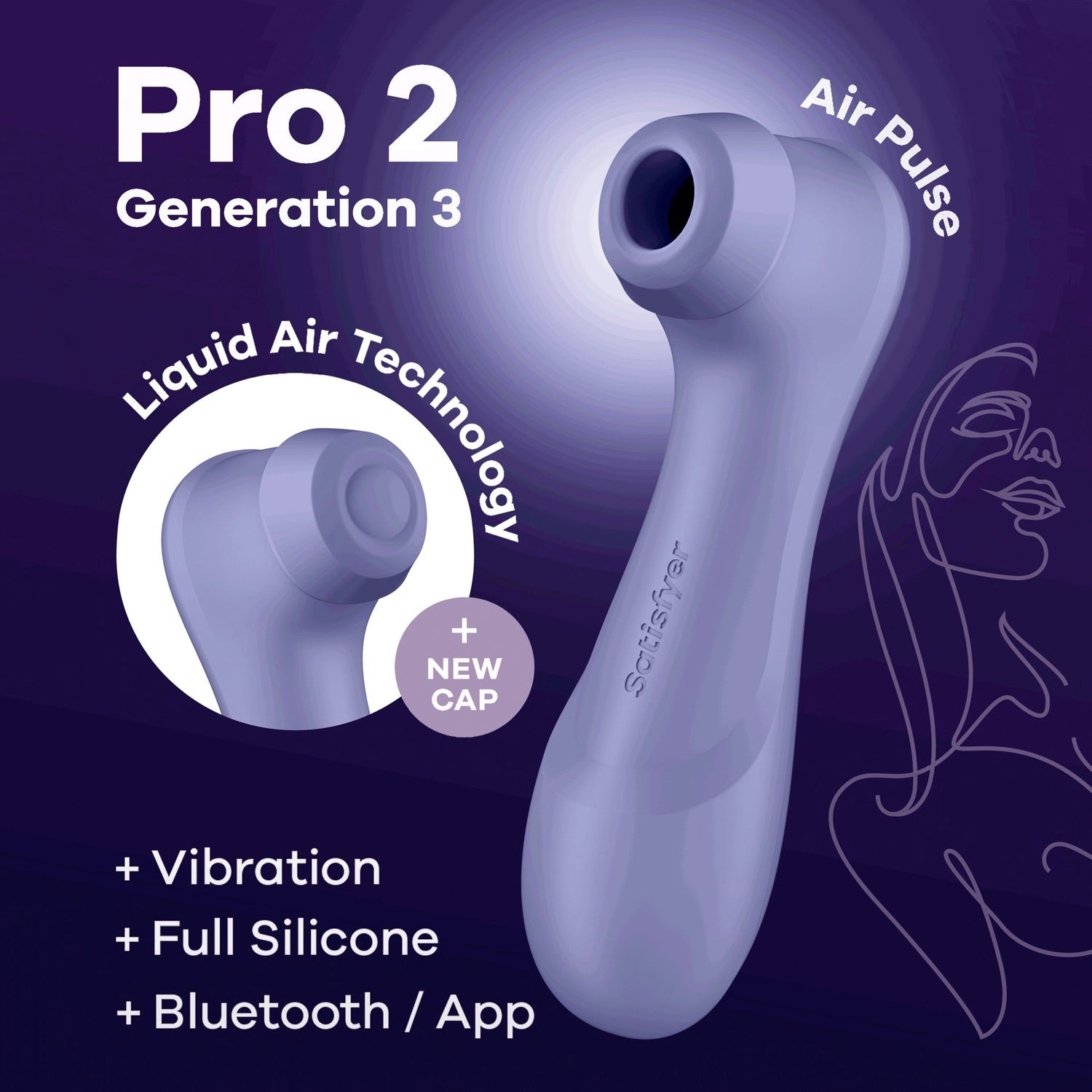 满意者 Pro 2 第 3 代带应用程序控制 - 紫色 by Satisfyer