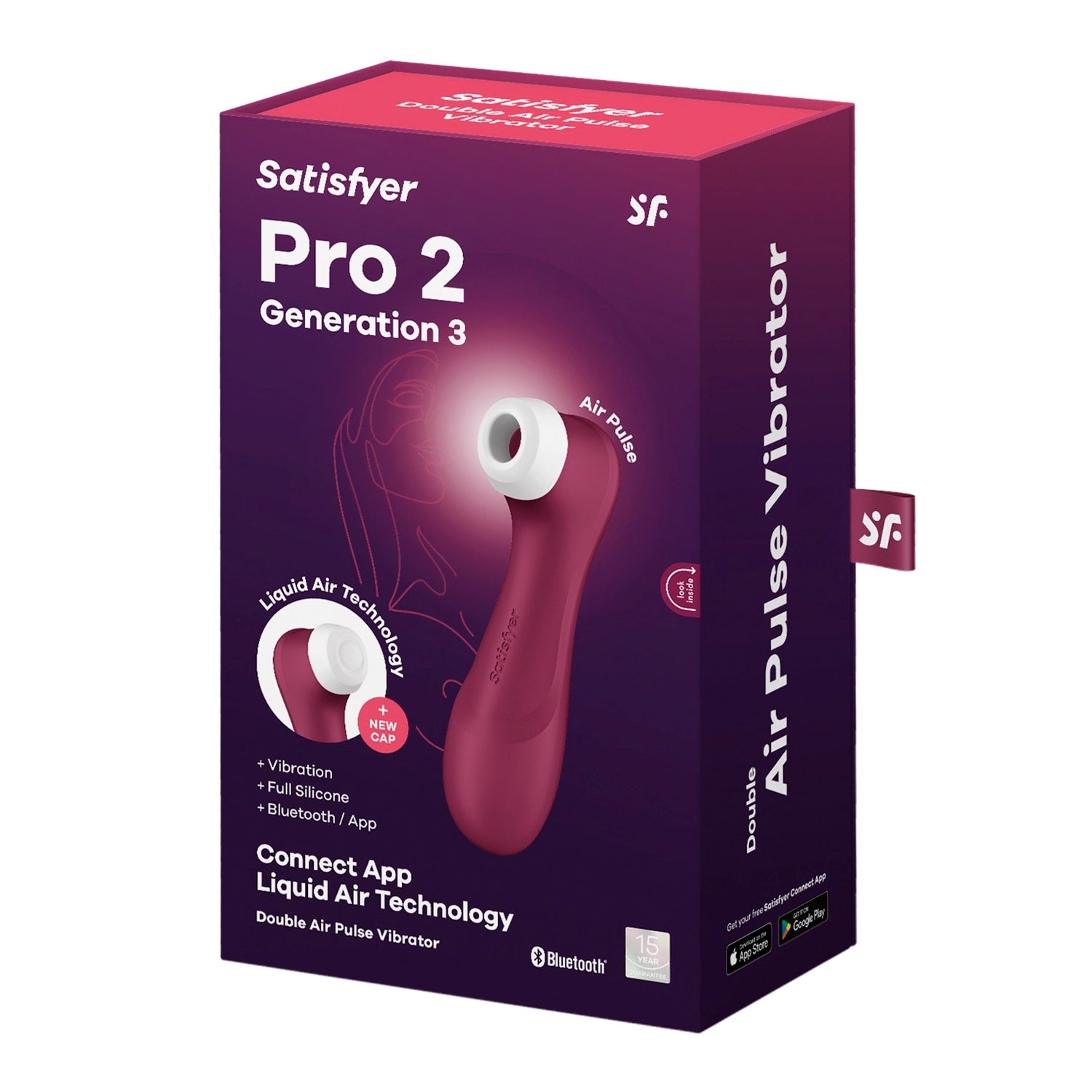满意者 Pro 2 第 3 代带应用程序控制 - 红色 by Satisfyer