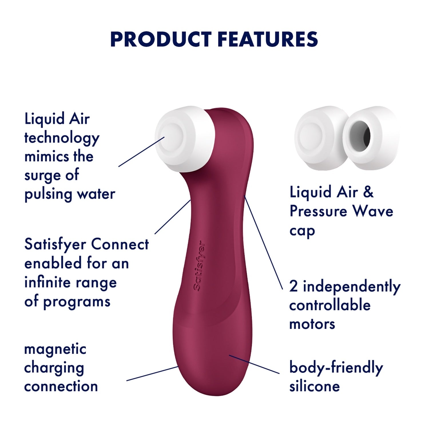 满意者 Pro 2 第 3 代带应用程序控制 - 红色 by Satisfyer