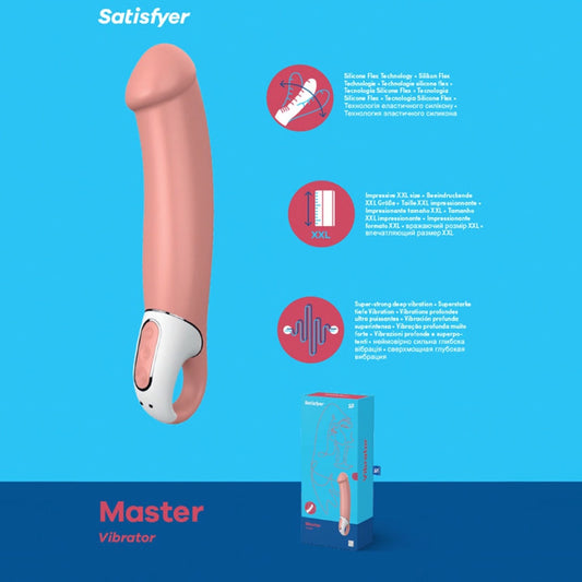 Satisfyer संतुष्ट करनेवाला वाइब्स - मास्टर - गुलाबी Satisfyer संतुष्ट करनेवाला वाइब्स - मास्टर - गुलाबी