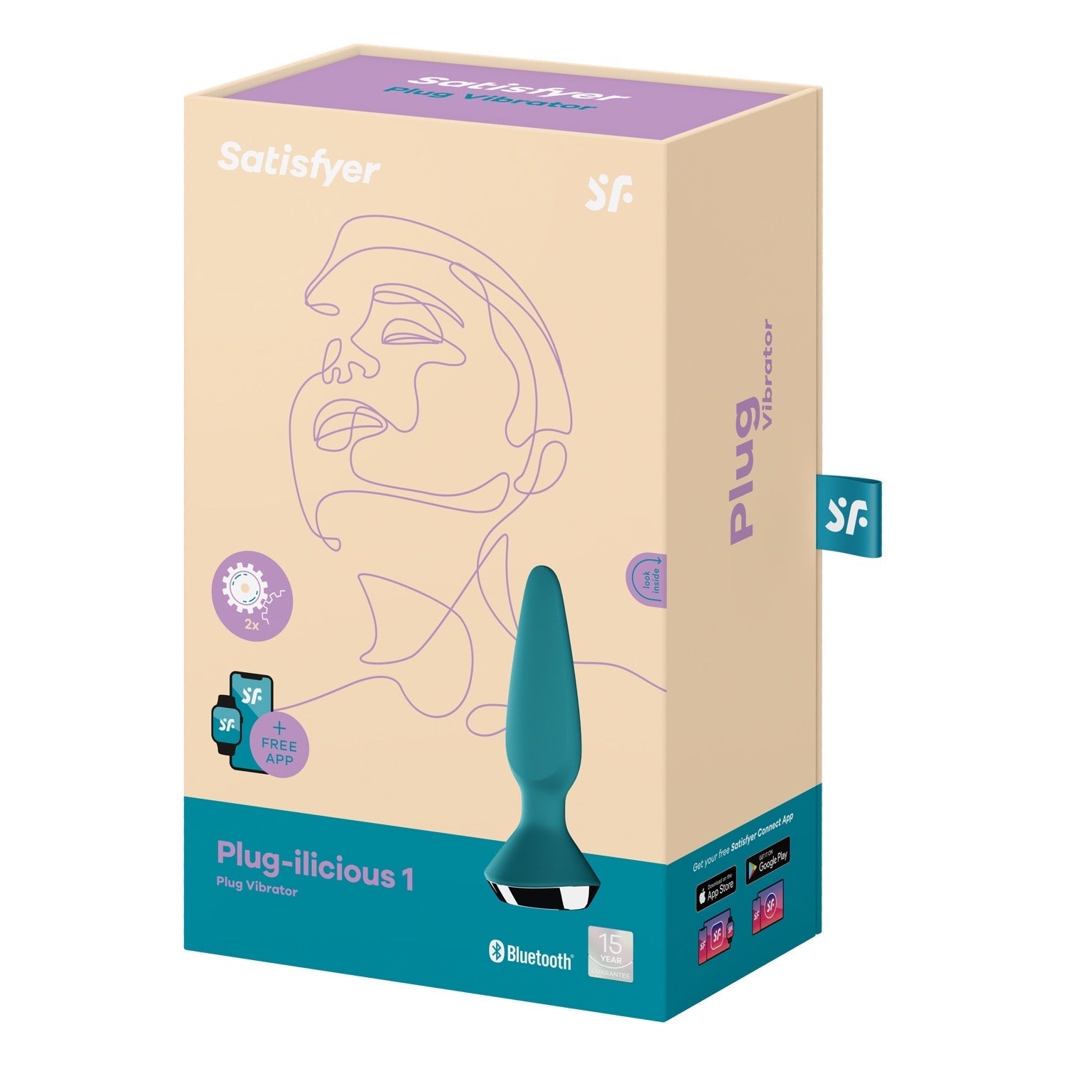 संतुष्ट करनेवाला प्लग-इलिशियस 1 - नीला by Satisfyer