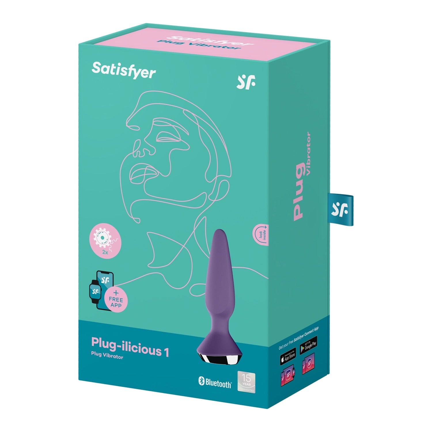 संतुष्ट करनेवाला प्लग-इलिशियस 1 - बैंगनी by Satisfyer
