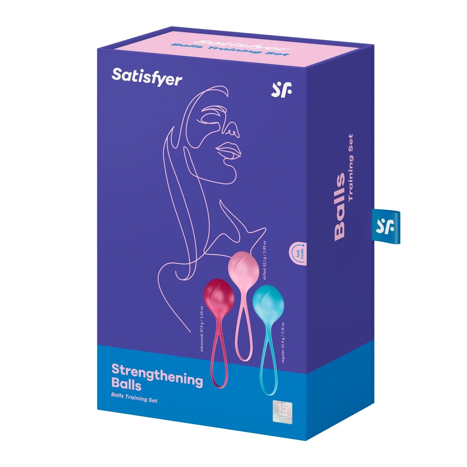 संतुष्ट करनेवाला मजबूत करने वाली गेंदें - रंगीन by Satisfyer