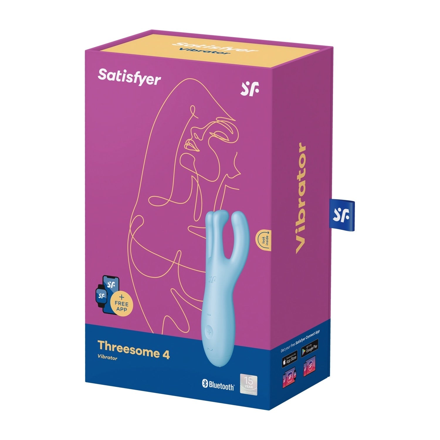 संतुष्ट करनेवाला त्रिगुट 4 - नीला by Satisfyer