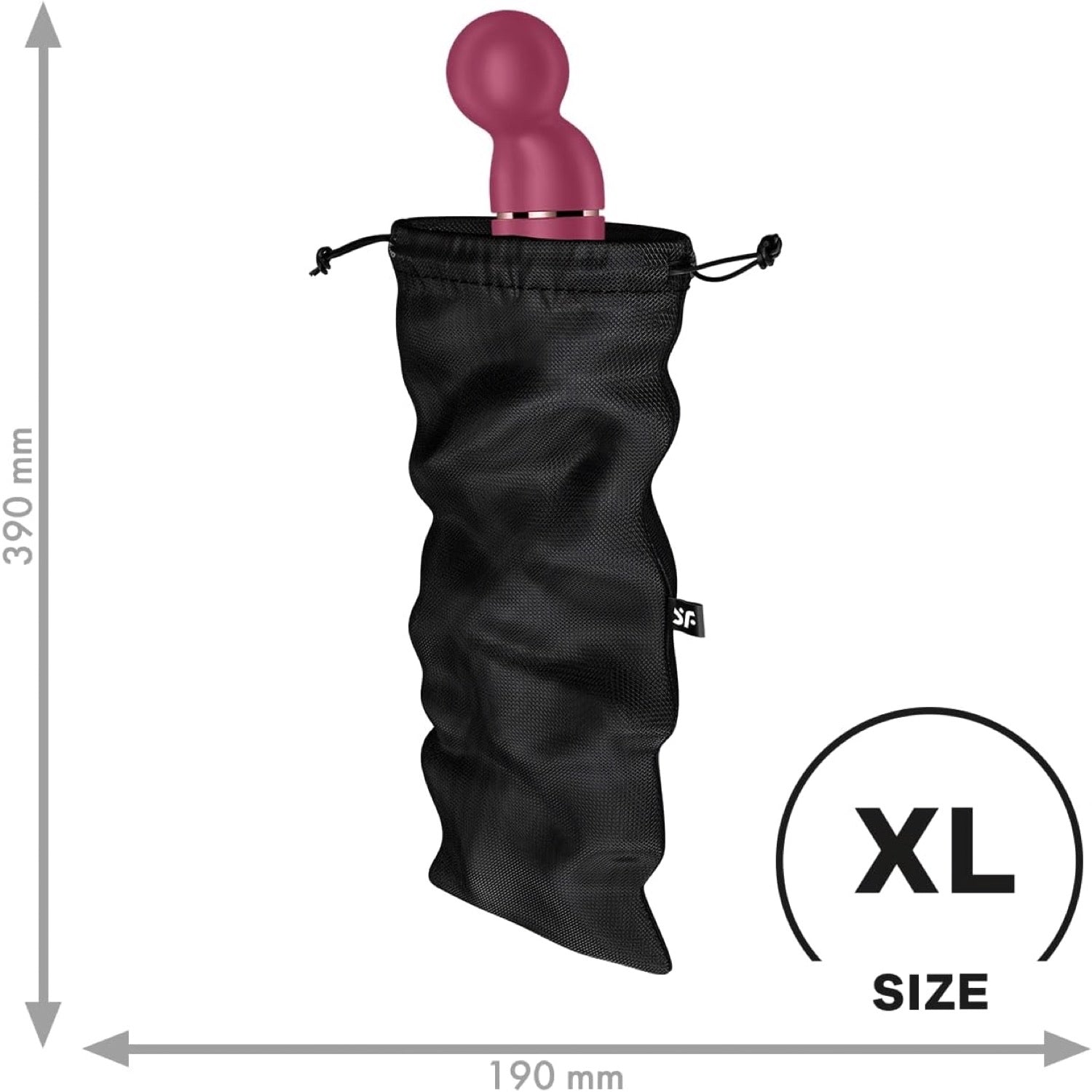 संतुष्ट करनेवाला खजाना बैग XLarge - काला by Satisfyer