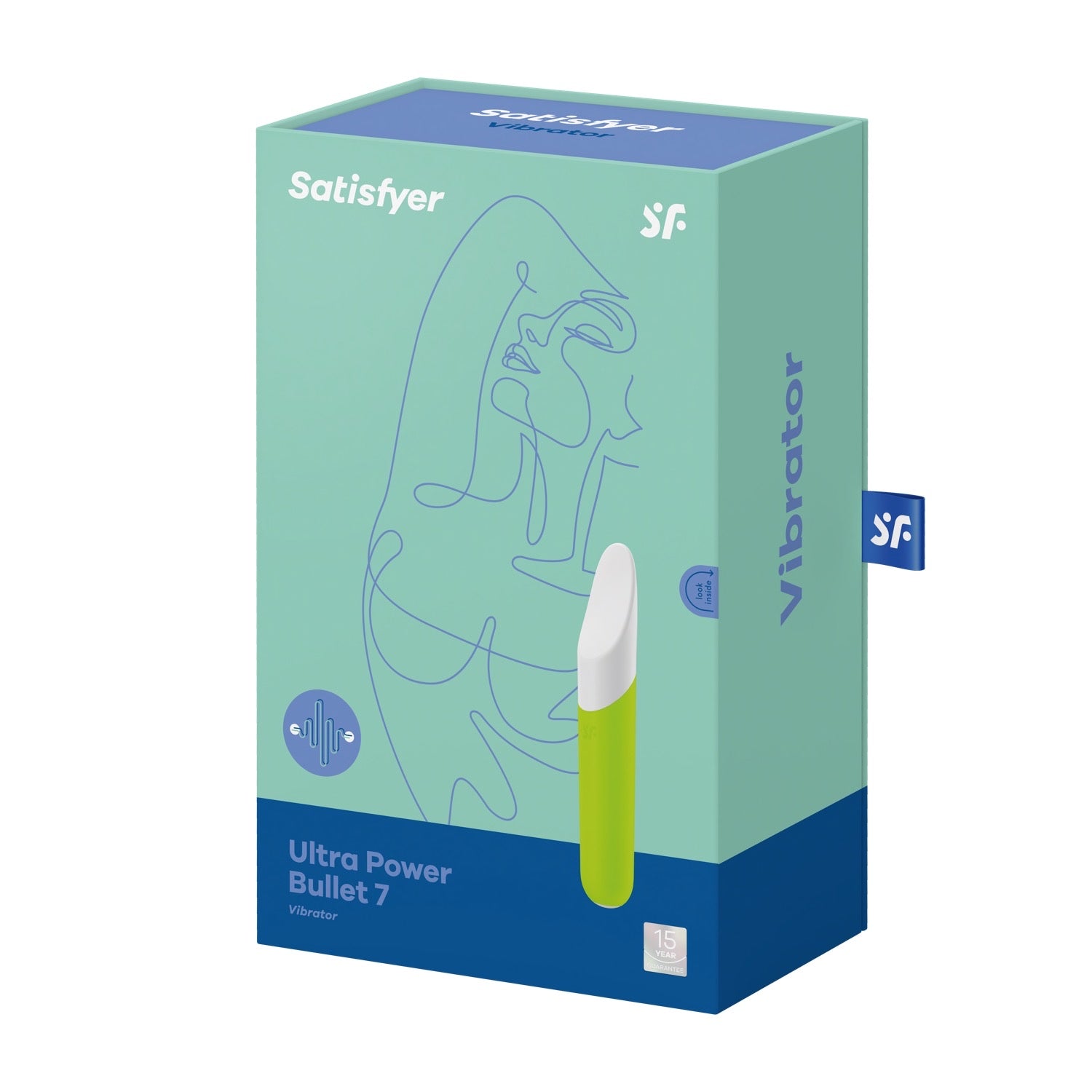 संतुष्ट करनेवाला अल्ट्रा पावर बुलेट 7 - हरा by Satisfyer